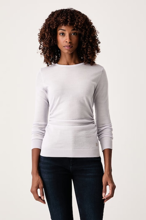 Trussardi Sweter damski wełniany szary M0196001266N