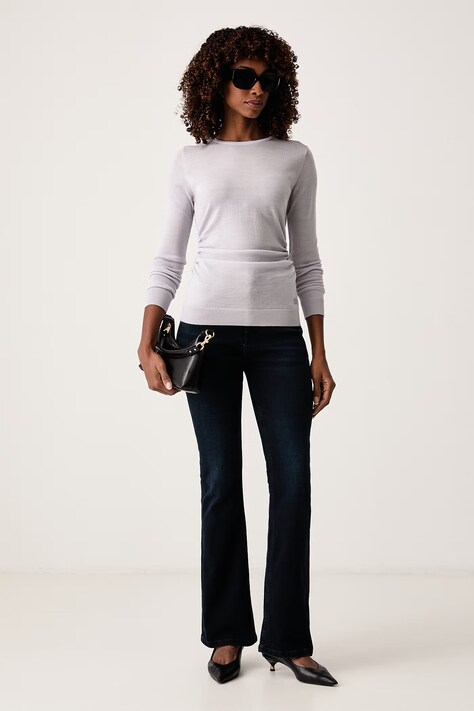 Trussardi Pulover za žene od vune sivi M0196001266N