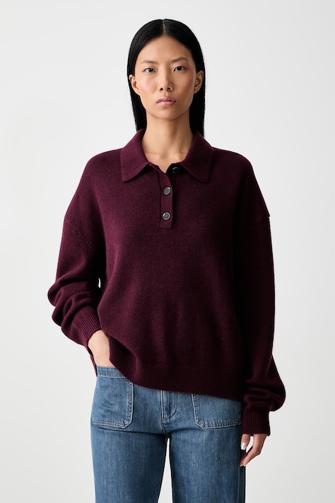 Anine Bing LEE sweater cashmere Women's maroon A.09.12289.BGN28