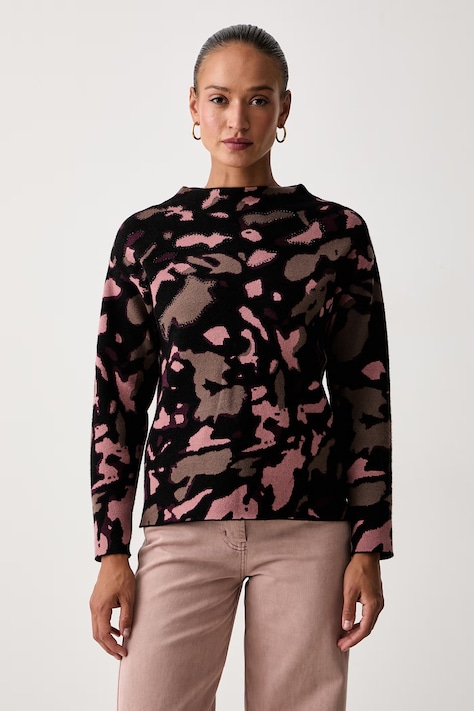 Joseph Ribkoff sweter damski z wiskozą bordowy 263930