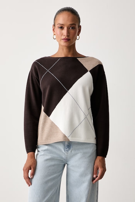 Joseph Ribkoff sweter damski z wiskozą brązowy 263948