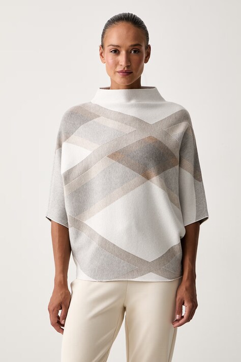 Joseph Ribkoff sweter damski z wiskozą szary 263947