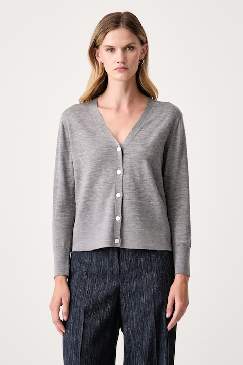 MM by Max Mara Cardigan da donna in lana MMLCANDITI grigio 2626346037600