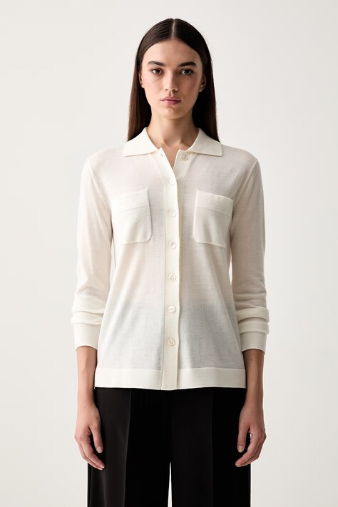MM by Max Mara kardigan damski wełniany MMLDETTO beżowy 2626346027600