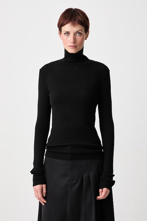 Our Legacy Turtleneck Women's merino wool black W4263SB