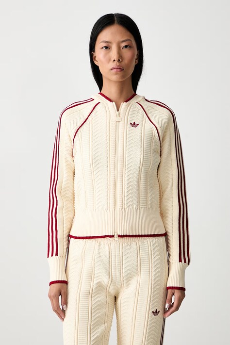 adidas Originals sweter rozpinany damski żółty KR9623