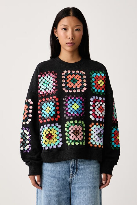 Essentiel Antwerp Bluza damska bawełniana Karnaval multicolor Karnaval.K1CH