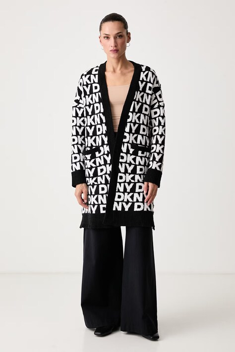 DKNY Kardigan damski czarny YI00144