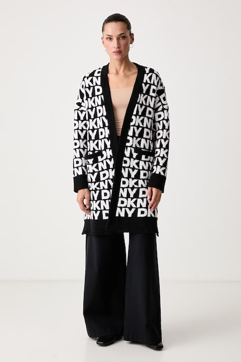 DKNY Kardigan damski czarny YI00144