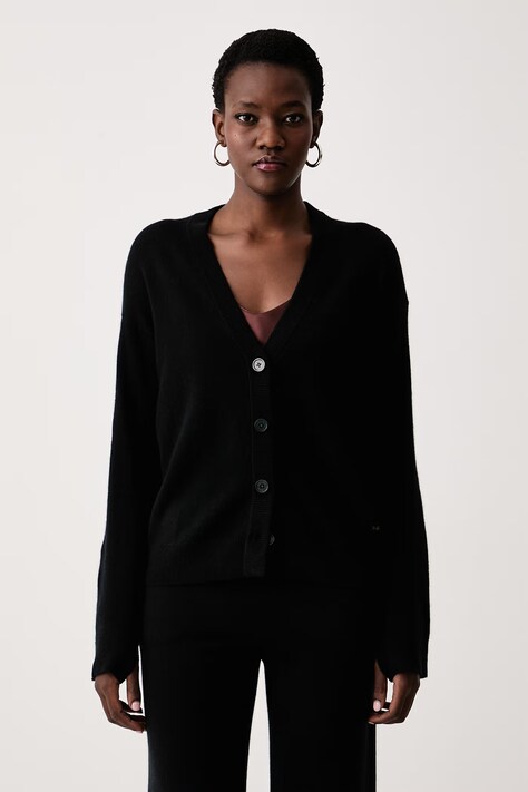Zadig&Voltaire Kardigan damski kaszmirowy MIRKAZ czarny KWCA01722
