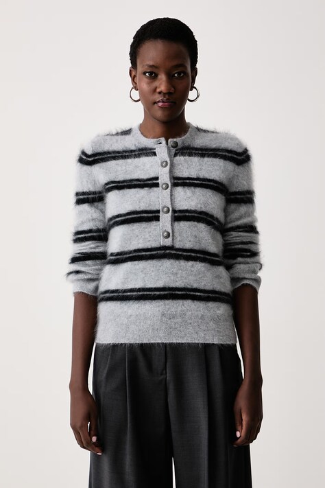 Zadig&Voltaire Sweter damski kaszmirowy MANDALA beżowy KWSW03015