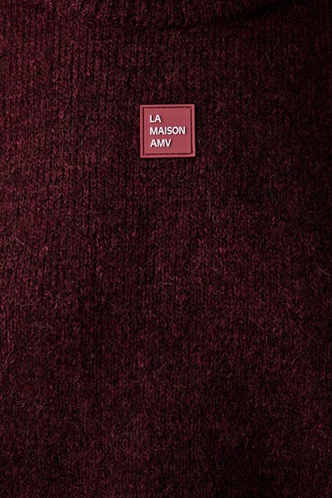 American Vintage светр жіночий з вовною — AW26-SWDZIN, бордо — фото 5