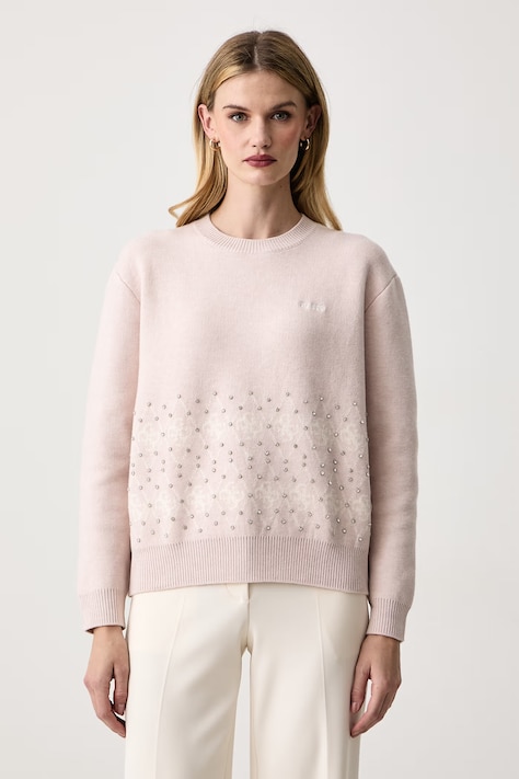 Guess Sweter damski LILY różowy V6BR16 Z2278