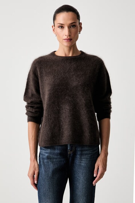 Marc O'Polo Sweter damski z wełny merino brązowy 5000014742