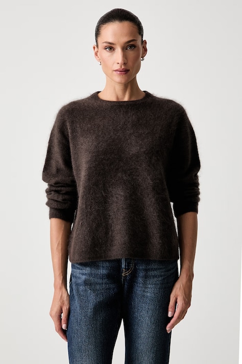 Marc O'Polo Sweter damski z wełny merino brązowy 5000014742