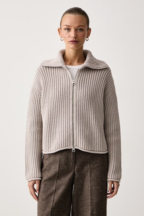 Marc O'Polo Cardigan pentru femei din bumbac bej 5000012278