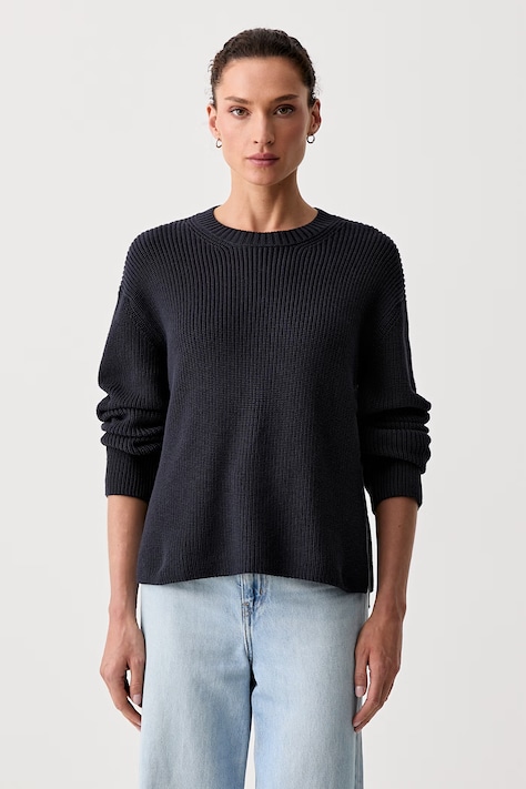 Marc O'Polo sweter damski bawełniany granatowy 5000011926