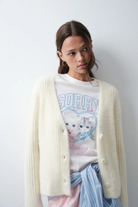 women'secret Kardigan lounge damski żółty 3144632