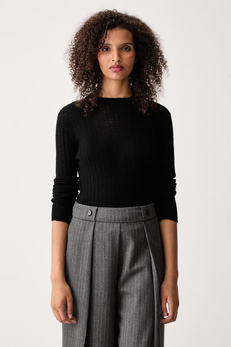 Joop! Sweter damski wełniany czarny 30104505