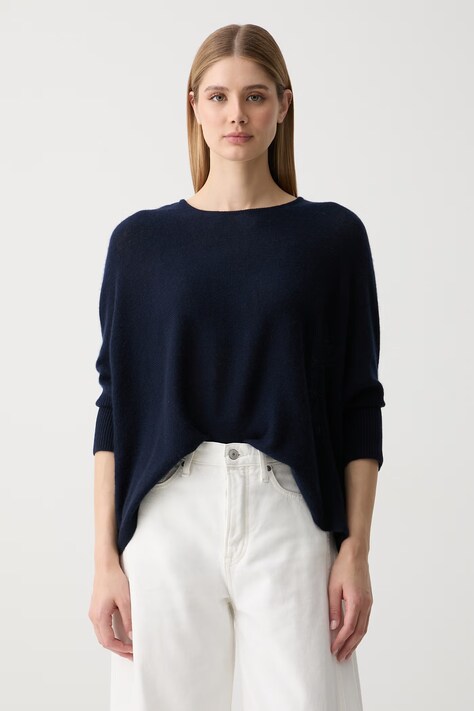 Joop! sweter damski kaszmirowy granatowy 30103319