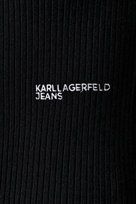 Karl Lagerfeld Jeans светр з короткими рукавами жіночий з віскозою — AW26-SWDZLI, чорний — фото 5
