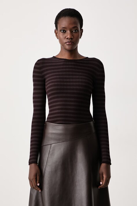 Twinset Pulover za žene s viskozom smeđi 262TT3320