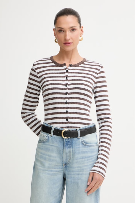 rag & bone kardigan damski z wiskozą biały RE2J26PT3KW
