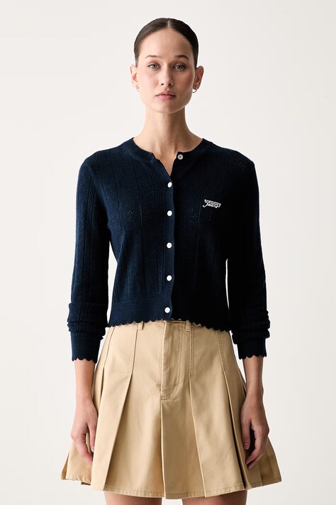 Tommy Jeans ζακέτα γυναικεία με βισκόζη σκούρα μπλε DW0DW22931