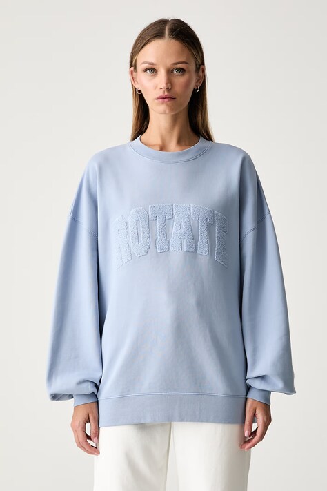 Rotate bluza damska bawełniana niebieska 1163703095