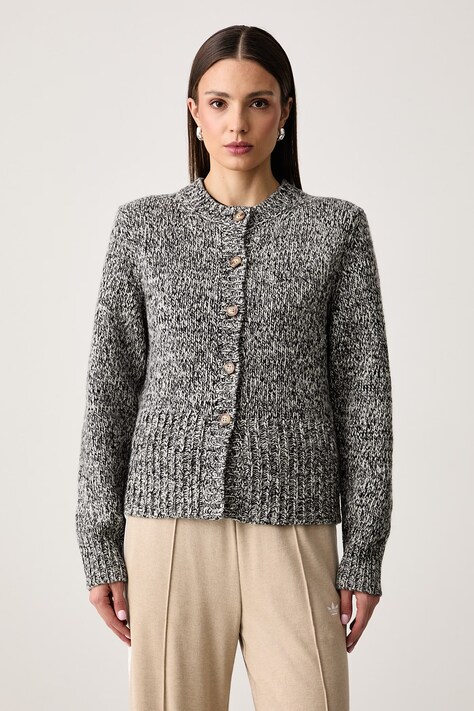 Marimekko Cardigan elegante da donna in lana grigio 096086