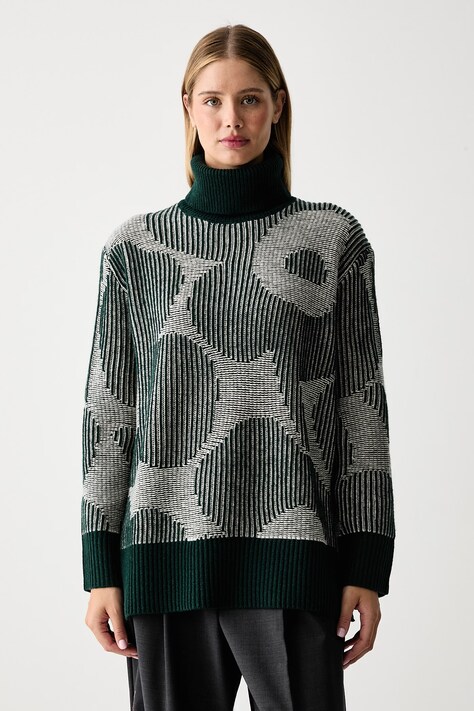 Marimekko Rolák dámsky s vlnou zelený 096076
