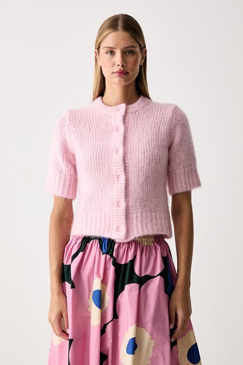 Marimekko Жилетка дамска с вълна розова 096075