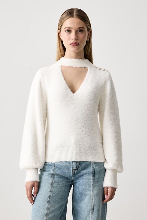 Guess Pulover za žene JAYCEE bež W6BR74 Z1761