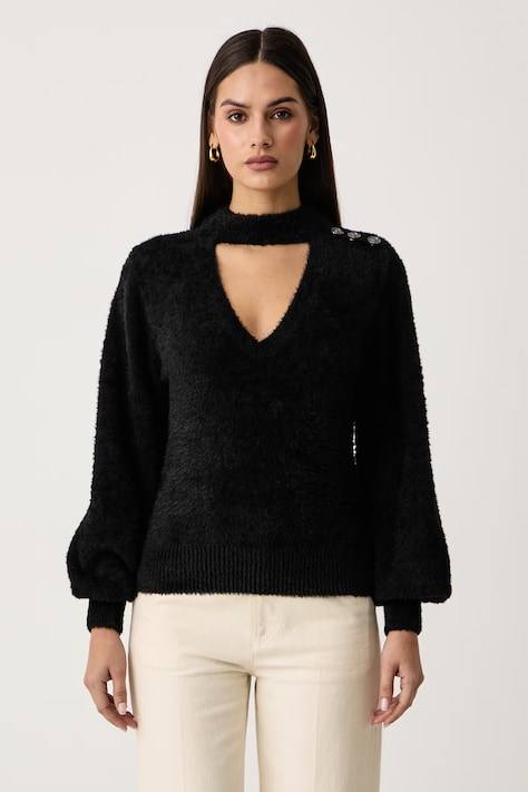 Guess Sweter damski JAYCEE czarny W6BR74 Z1761