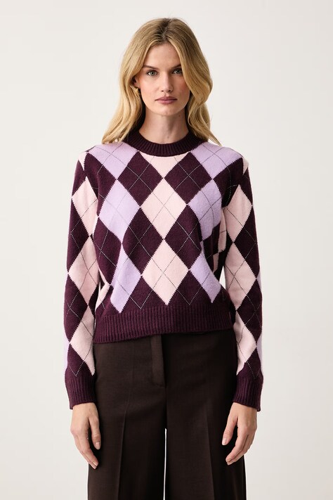 Guess Πουλόβερ γυναικείο GRACIE μπορντό W6BR48 Z1447