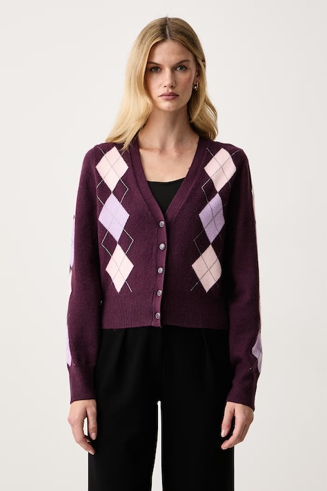 Guess Kardigan damski GRACIE fioletowy W6BR47 Z1446