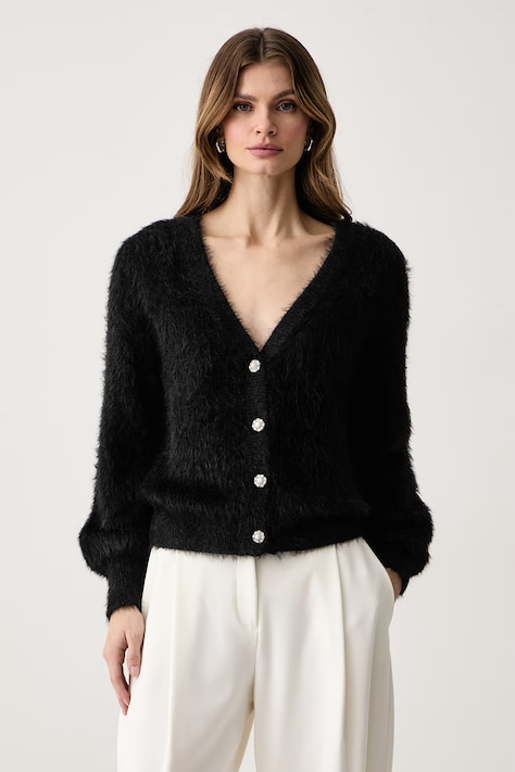 Guess Kardigan dámský GABRIELLE černý W6BR26 Z1408