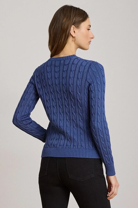 Lauren Ralph Lauren кардиган жіночий з бавовною — AW26-SWDZUG, блакитний — фото 2