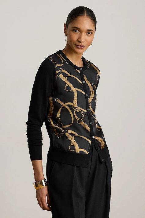 Lauren Ralph Lauren kardigan damski czarny 200P13977