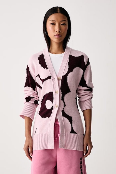 Marimekko Kardigan za žene od vune roza 095728