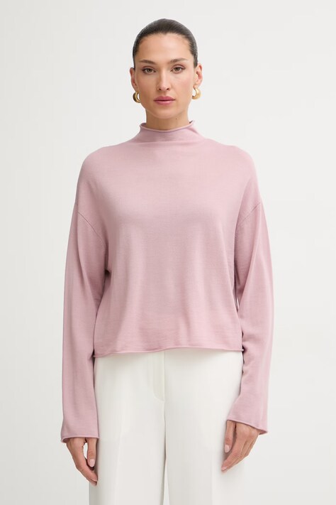 Marc O'Polo longsleeve damski wełniany różowy 5000014421