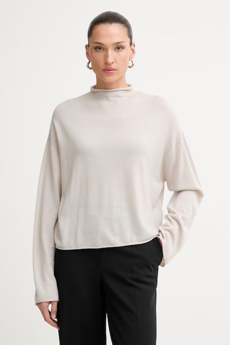 Marc O'Polo longsleeve damski wełniany beżowy 5000014421