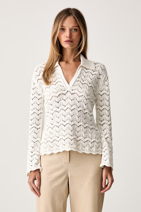 BOSS Orange sweter damski z bawełną C_Folsena beżowy 50565095