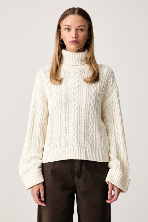 Guess sweter damski z dodatkiem wełny X NORTH SAILS beżowy W6YR45 Z1206