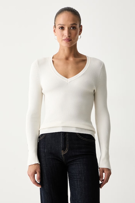Guess pulover za žene s viskozom ELLIE bež W6YR10 Z0949