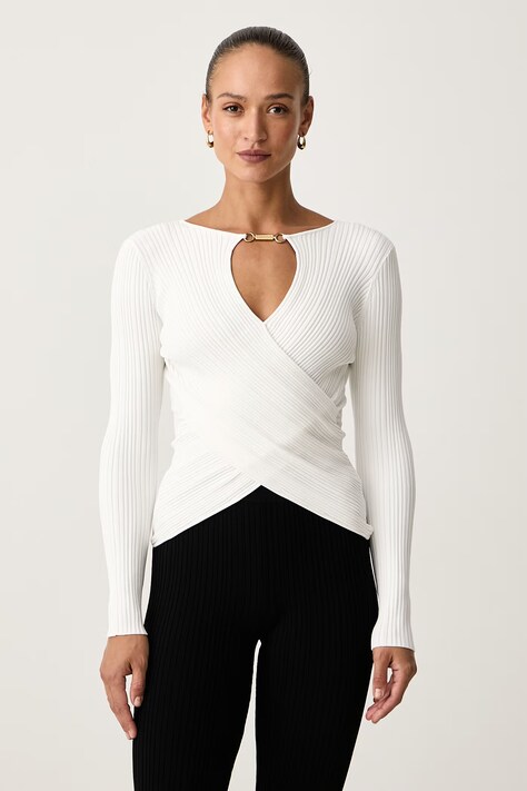 Marciano by Guess Пуловер дамски с вискоза LIMA бял G6BR24 Z1637