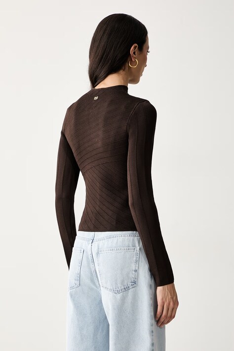 Marciano by Guess sweter damski z wiskozą KAEDA brązowy G6YR07 Z1060