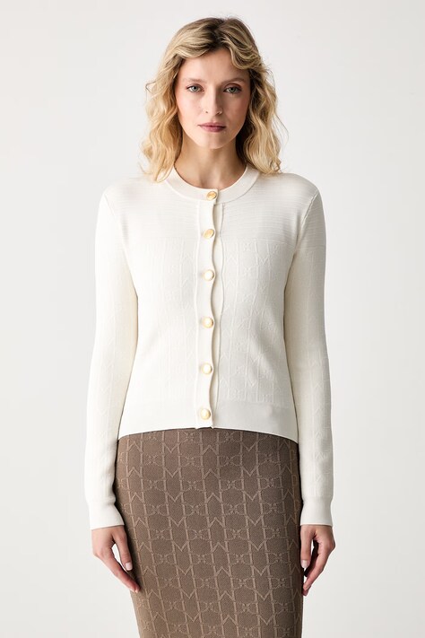 Marciano by Guess kardigan damski z wiskozą YAMNA biały G6YR03 Z1015