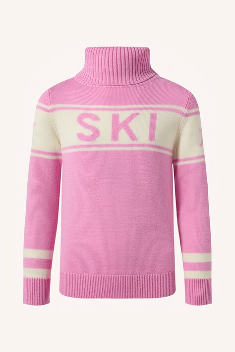 Perfect Moment Golf dziecięcy z wełny merino schild sweater różowy K6000465