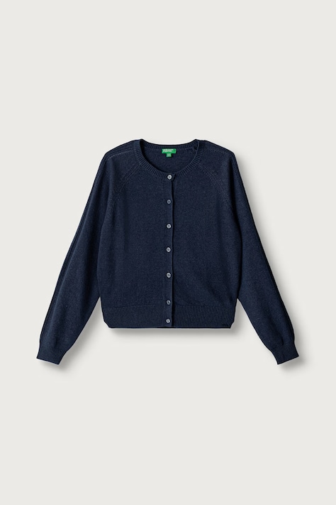 United Colors of Benetton Kardigan dětský s příměsí vlny námořnický modrý 1LU4C501D